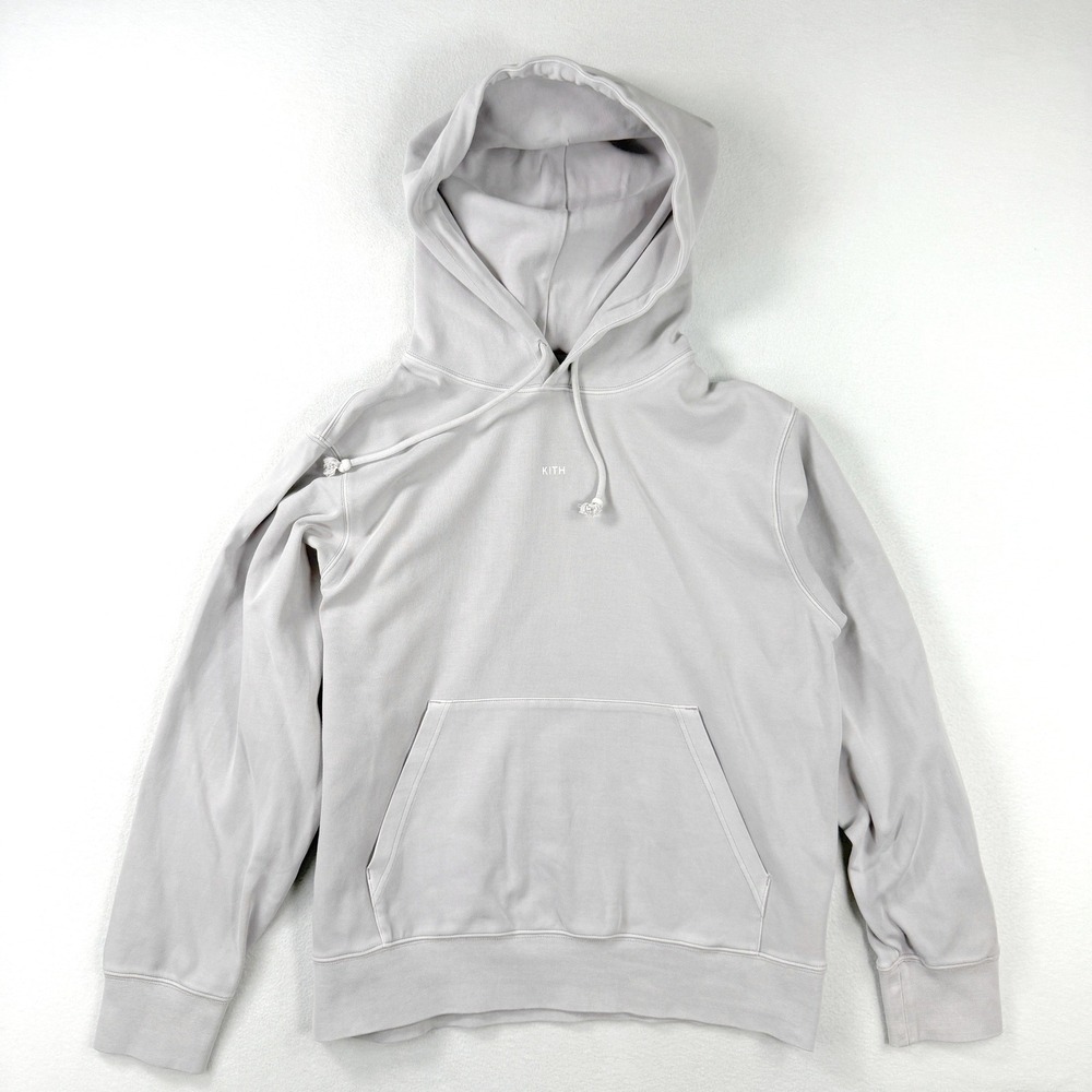 KITH Hoodie Womens Size LARGE Overcast Gray‎ Logo KHW030-007